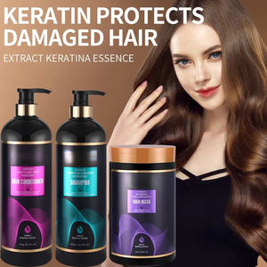 Champú y Acondicionador Herbal de Queratina Orgánica al por Mayor, Nutritivo, Reparador del Cabello Dañado, Anticaspa, para un Cabello Voluminoso - Product Image 1