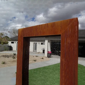 Nouvelle tendance cascade murale <span class=keywords><strong>d</strong></span>'étang en acier corten oriental pour jardin Idées de caractéristiques <span class=keywords><strong>d</strong></span>'<span class=keywords><strong>eau</strong></span> de haute qualité fontaine <span class=keywords><strong>d</strong></span>'<span class=keywords><strong>eau</strong></span> extérieure - Product Image 3