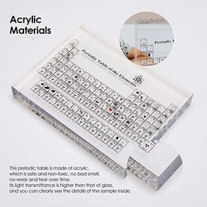 Tabla Periódica de los <span class=keywords><strong>Elementos</strong></span> Químicos con <span class=keywords><strong>Elementos</strong></span> Reales en Exhibidores Acrílicos para Estudiantes y Maestros, Regalos - Product Image 3