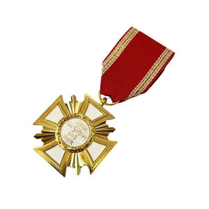 Özel Metal hatıra madalya hatıra amblem dekorasyon kahramanca onur göğüs rozeti madalya - Product Image 6