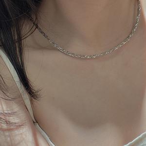 Collar de Plata de Ley S925 con Diseño de Espiga, Estilo Vintage, Collar de Clavícula en Capas con Diseño Exclusivo - Product Image 2