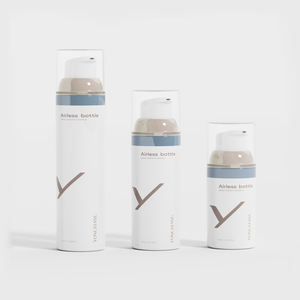 Luxus Kunststoff PP 30ml 50ml 75ml Airless <span class=keywords><strong>Pump</strong></span> flasche für Gesicht Augen creme Lotion <span class=keywords><strong>Shampoo</strong></span> Custom Logo Zylinder Kosmetik verpackung - Product Image 2