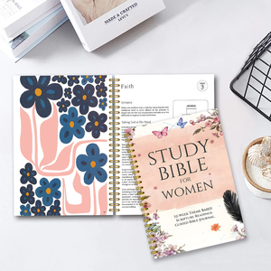 Cuaderno Bíblico <span class=keywords><strong>para</strong></span> Mujer con Diseño Floral <span class=keywords><strong>de</strong></span> Mariposas, Encuadernado en Espiral, Tapa Dura, Cuaderno <span class=keywords><strong>de</strong></span> <span class=keywords><strong>Estudio</strong></span> Bíblico <span class=keywords><strong>para</strong></span> Mujer, Regalo <span class=keywords><strong>de</strong></span> Devoción Diaria - Product Image 3
