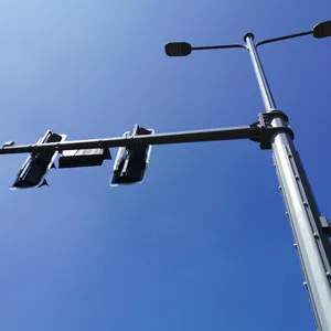 Palo di traffico galvanizzato della macchina fotografica del palo dell'albero della macchina fotografica telescopica del Cctv di progettazione moderna