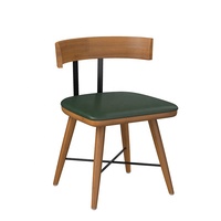 Ensemble de table et de chaises de restaurant en bois massif de style nordique pour usage commercial, restaurants, salons de thé, snack-bars