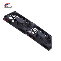 Ventilateur coaxial sans balais pour Aquarium, en aluminium, DC 8010, 80x80x10mm, 5V, 12V, 24V, refroidissement