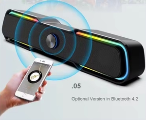 RGB Ánh Sáng Không Dây Nhà Theatre Hệ Thống Soundbar Với <span class=keywords><strong>Bluetooth</strong></span> Chơi Game Loa Âm Thanh Thanh Với Loa Siêu Trầm - Product Image 4