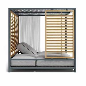 الأكثر مبيعًا سرير نهاري فاخر حديث من الألومنيوم في الهواء الطلق حمام سباحة جانبي للشاطئ فندق للاستلقاء في الطقس - Product Image 2