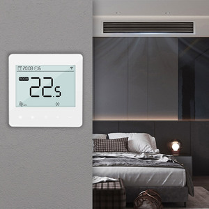 Thermostat mural électrique pour ventilo-convecteur CVC 2/4 tuyaux, thermostat sans fil avec programmation hebdomadaire - Product Image 6