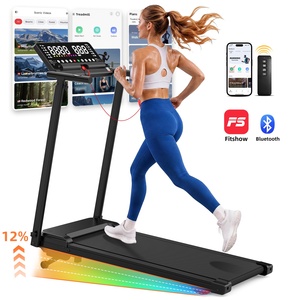 EU Music <b>Walking</b> Pad 12% Auto Incline 1-12km/h App Control Foldable Under Desk Home Office Workout <b>Machine</b> - Product Image 1