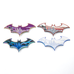 Produsen Pin Enamel LGC Custom Dark Knight Bat Wing, Pin Logam Enamel Lunak/Keras, Lencana Unik Pemandangan Kota Bergaya Gotik - Product Image 5