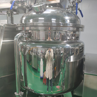 Pot de mélange automatique en acier inoxydable 316L de 700L avec agitateur, pompe, boîte de vitesses et chauffage, idéal pour la fabrication de conditionneurs cosmétiques