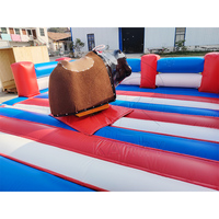 Machine de rodéo gonflable électrique personnalisée pour jeux de carnaval commerciaux, type taureau mécanique