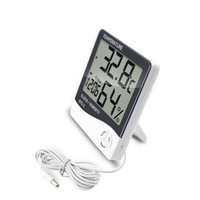 Elektronisches Thermometer Hygrometer aus Kunststoff mit Digitalanzeige IP52-Zertifiziert OEM/ODM Anpassbar 1 Jahr Garantie 0,1°C