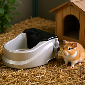 Aqua Buddy Abreuvoir automatique flottant 2 quarts Argent Noir Fournitures pour petits animaux - Product Image 2