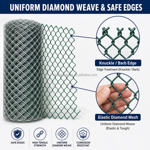 Clôture en treillis diamanté <span class=keywords><strong>pour</strong></span> <span class=keywords><strong>jardin</strong></span>, hauteur 6 pieds, en rouleau, OEM ODM - Product Image 3