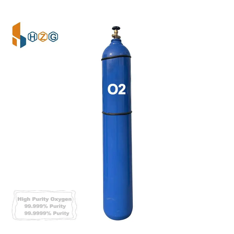 Gaz industriel de qualité médicale 40l oxygène hydrogène oxygène bouteille gaz oxygène à vendre