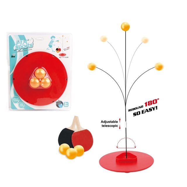 Table Tennis Robot Trainer Rebound New Kids Sports Game With Racket Pingpong Balls Rubber Table Tennis Table Ittf Products