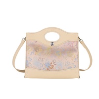 Nouveau kit de sac à bandoulière DIY de style chinois vintage, sacs seau/bandoulière/à main pour femmes, cousus à la main, en PU, avec fermeture éclair, à sangle unique, pour la confection artisanale