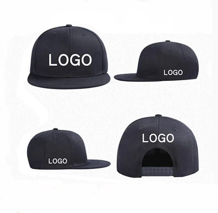 Sombreros deportivos de Golf con logotipo impreso bordado personalizado, gorra Snapback de 6 paneles de ala plana Unisex, Gorras