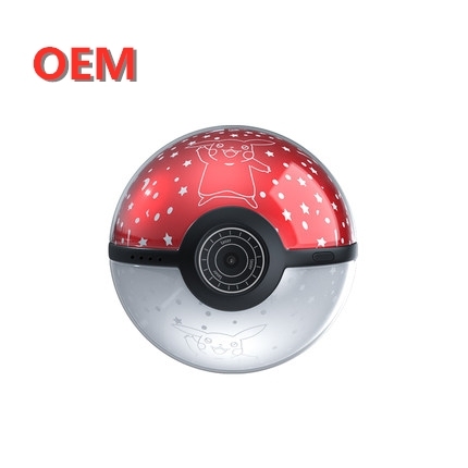 OEM Customized Plastic Solar-Powered Pokeball Power Bank with Soldier Set-Custom Design Toy
