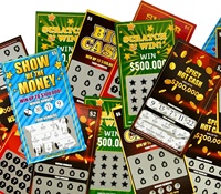 Carte à gratter personnalisée imprimée sur mesure, vente en gros d'usine, carte à gratter de loterie à bas prix, jeux de cartes à gratter, billet de loterie