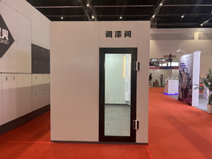 كابينة طلاء ثلاثية العجلات مع نظام تهوية مخصص لورش الطلاء مع شهادة CE لغرفة الرش مع غرفة خلط الدهانات - Product Image 2