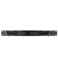 Amplificateur de puissance professionnel AR1450 4 canaux 1U classe-D 500W * 2 amplificateur PA monté en rack scène Studio son