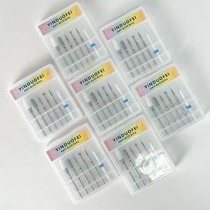 6 <b>Boxes</b> Nail <b>Drill</b> <b>Bits</b> Set Electric Grinder Burrs for Cuticle Cleaning UV Gel Polish Removal - Product Image 3