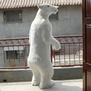 Ours polaire de noël grandeur nature jouets en peluche Statue Osos Polares De Navidad pour décorations de noël en plein air <span class=keywords><strong>2023</strong></span> - Product Image 2