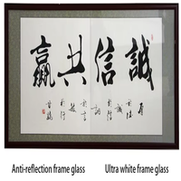 Verre ultra-clair avec revêtement antireflet, verre de protection antireflet personnalisé pour écran LCD, machines, couverture de cadre photo artistique