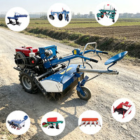 Motoculteur diesel certifié CE 151 châssis 12-32 CV avec accessoires complets : motobineuse, charrue à disques, butteuse, semoir