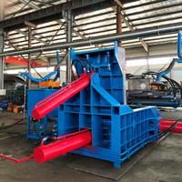 Compacteur horizontal hydraulique pour copeaux métalliques, pour le recyclage des copeaux d'acier, d'aluminium et de cuivre provenant de tours
