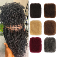 Orientfashion Cheveux Naturels Afro Kinky en Vrac, Cheveux Humains Alignés dans le Sens de la Cuticule pour Micro Tresses et Extensions de Locs Permanentes