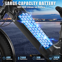 Vélo cargo électrique CMACEWHEEL 48V avec batterie, assistance au pédalage, cadre en aluminium, moteur sans balais, frein à disque hydraulique, roues de 20 pouces, 350W