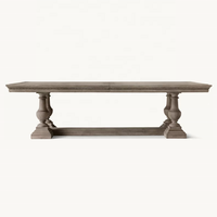 Table rectangulaire de meubles de salle à manger en bois massif de conception créative classique peut être personnalisé ventes directes d'usine de meubles