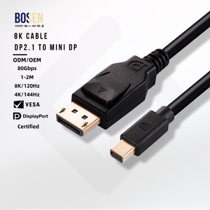 Cable DP 2.1 a Mini DP Macho a Macho, Cable de Datos y Video DisplayPort 8K 120Hz para Monitor, Proyector, Laptop - Product Image 2