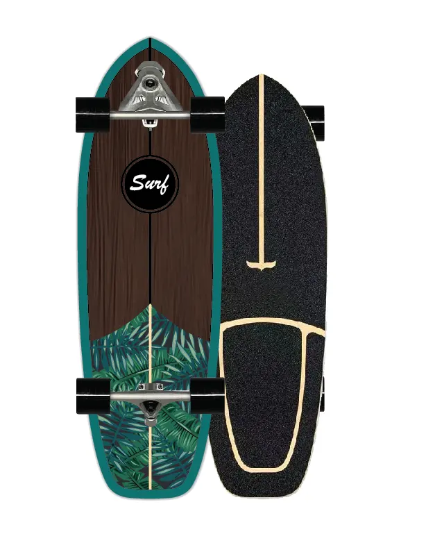 Surf Skate CX7 Land Carver Surfskate 7ชั้น,กระดานสเก็ตบอร์ดลายเมเปิ้ลแบบแคนาดา