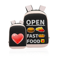 Mochila con Pantalla LED a Todo Color de 64*64 Píxeles, Impermeable, para Publicidad, Control por Aplicación, Bolsa LED, Mochilas Escolares