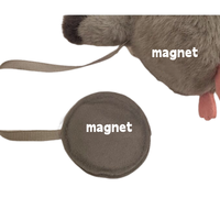 Fournisseur de jouets en peluche pour supermarchés, jouet en peluche personnalisé rembourré de coton PP, peluche magnétique à porter sur l'épaule