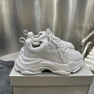 Zapatillas de Diseño para Correr con Cordones, Forro de Malla, Entresuela de EVA Cómoda, Parte Superior de Cuero, Zapatillas de Lujo para Todas las Temporadas - Product Image 6