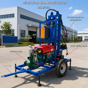 Macchina Perforatrice per Pozzi d'Acqua da 150 m su Rimorchio, Trivella Idraulica Diesel per Pozzi d'Acqua per Irrigazione Agric - Product Image 2