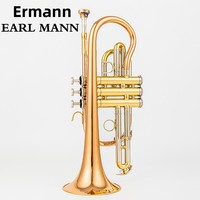 Earl Mann BB Cornet Brass Trumpet/Cornet with Electrophoretic Gold Finish for Beginners Grade Exams & Professional Performance