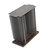 Plaque de refroidissement à eau en aluminium 40x40 cpu, radiateur extrudé personnalisé, bloc de refroidissement liquide bleu, dissipateur thermique