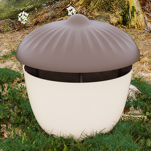 Snail Trap With Brown Lid White Base For Garden Kitchen Pest Control Eco Friendly Cage Rectangle Shape A0062 - Product Image 3