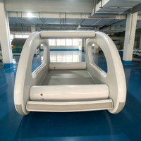 Bateau Yacht Gonflable Électrique Solaire Catamaran Maison Flottante Ponton de Fête Plateforme Flottante PVC Drop Stitch Loisirs
