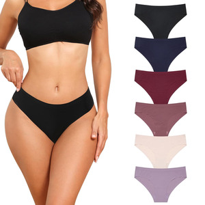 Biancheria intima senza cuciture per le donne mutandine Bikini non mostrano <span class=keywords><strong>slip</strong></span> sfacciati morbidi elasticizzati <span class=keywords><strong>invisibili</strong></span> Hipster - Product Image 1