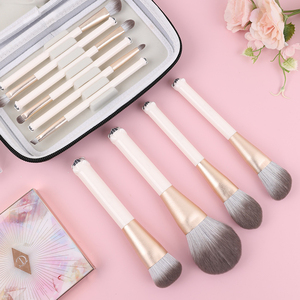Vliya – Lot de 10 pinceaux de maquillage synthétiques pour fond de teint, <span class=keywords><strong>poudre</strong></span>, correcteur et fard à paupières, avec boîte - Product Image 1