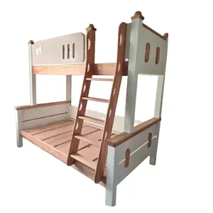 오두막 침대 아이 소녀 공주 아름다운 나무 침실 하이 퀄리티 어린이 이층 아이 침대 공장 직접 판매