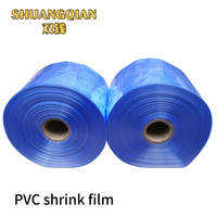 Film d'emballage en plastique souple transparent en gros, rouleau de film rétractable PVC/PE